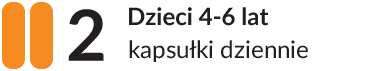 Padma Basic - dawkowanie - dzieci 4-6 lat, 2 kapsułki dziennie